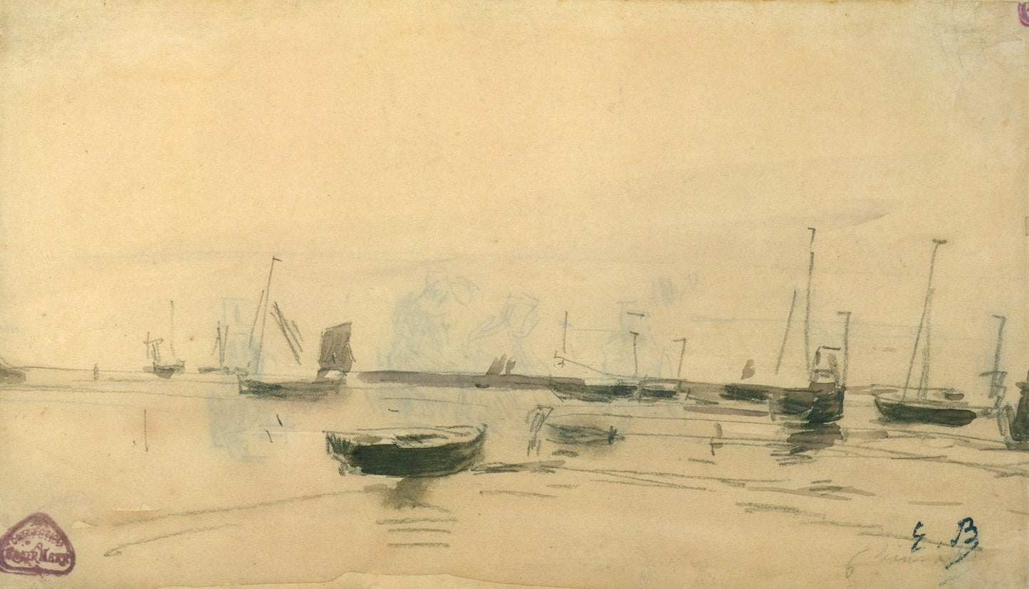 Marine Scene (recto) by Eugène Boudin