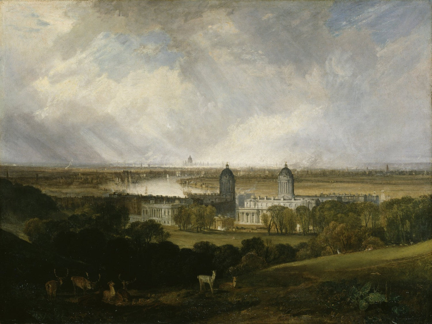 London from Greenwich Park exhibited by J. M. W. Turner