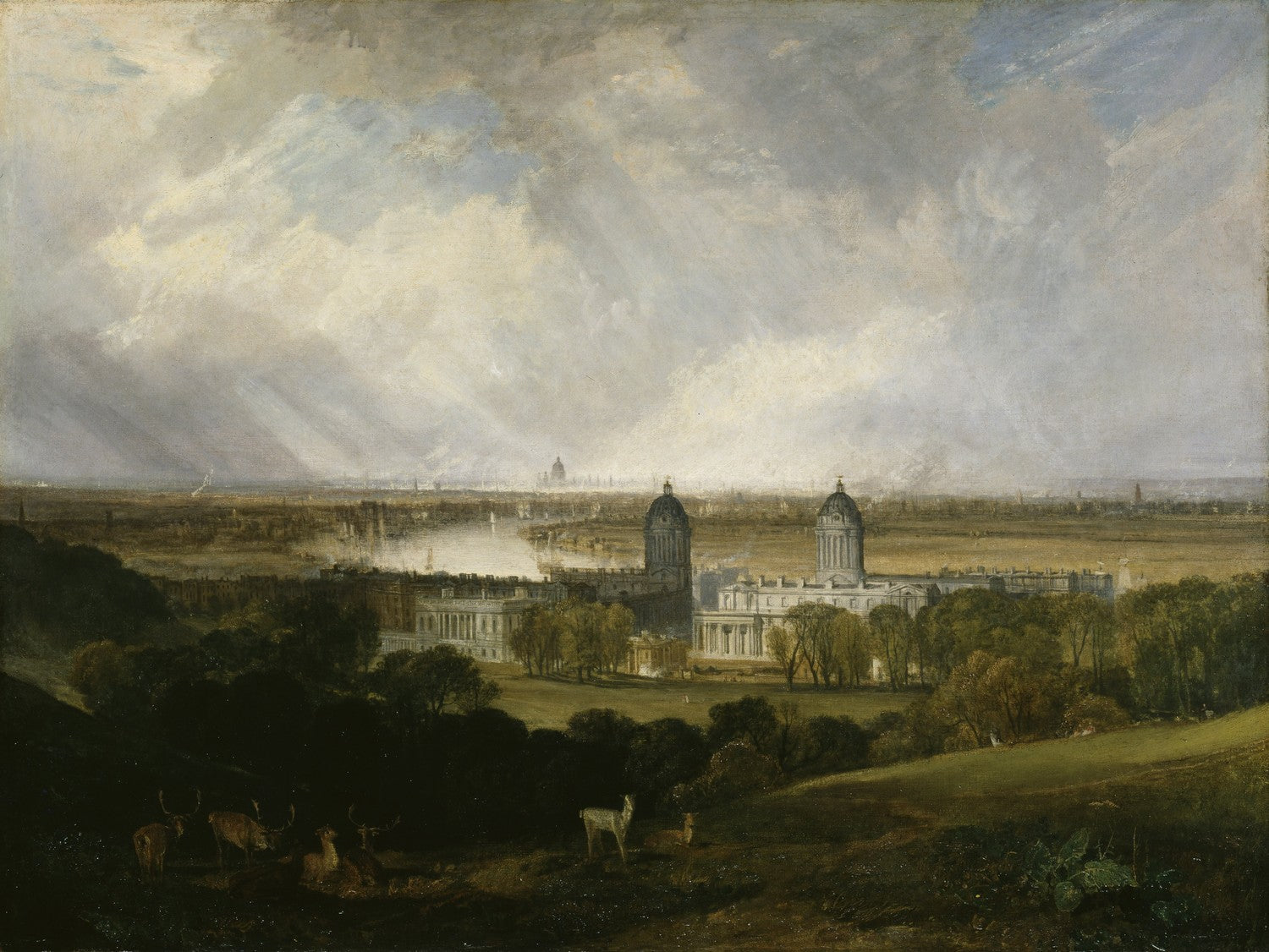 London from Greenwich Park exhibited by J. M. W. Turner