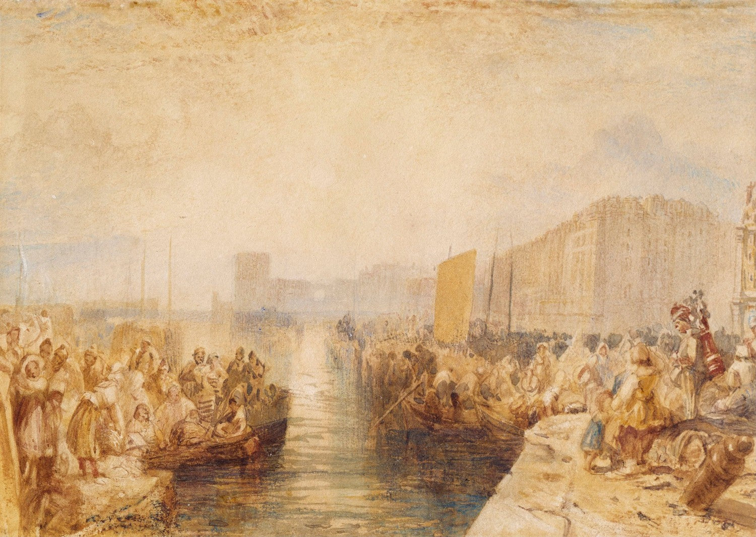 Le Havre: Sunset by J. M. W. Turner