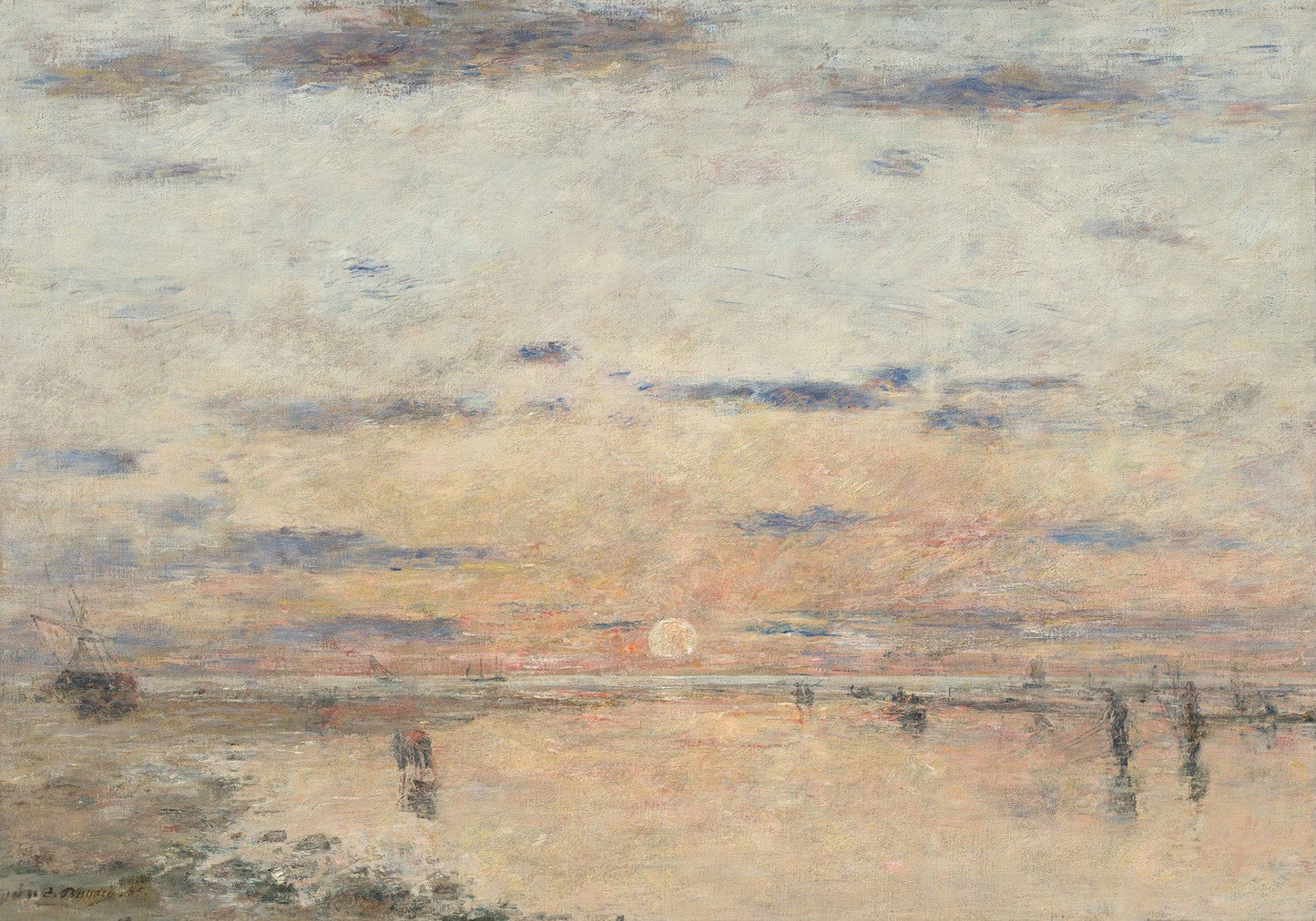 Le Havre: Sunset on the Sea by Eugène Boudin