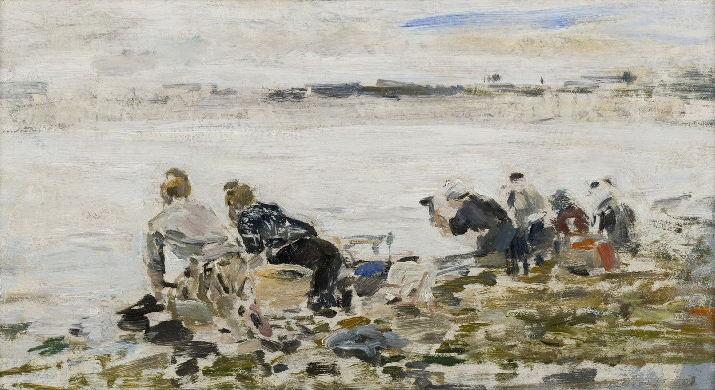 Lavandières by Eugène Boudin