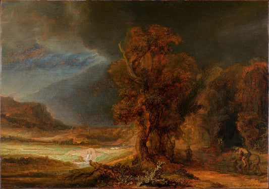 Landscape with the Good Samaritan by Rembrandt