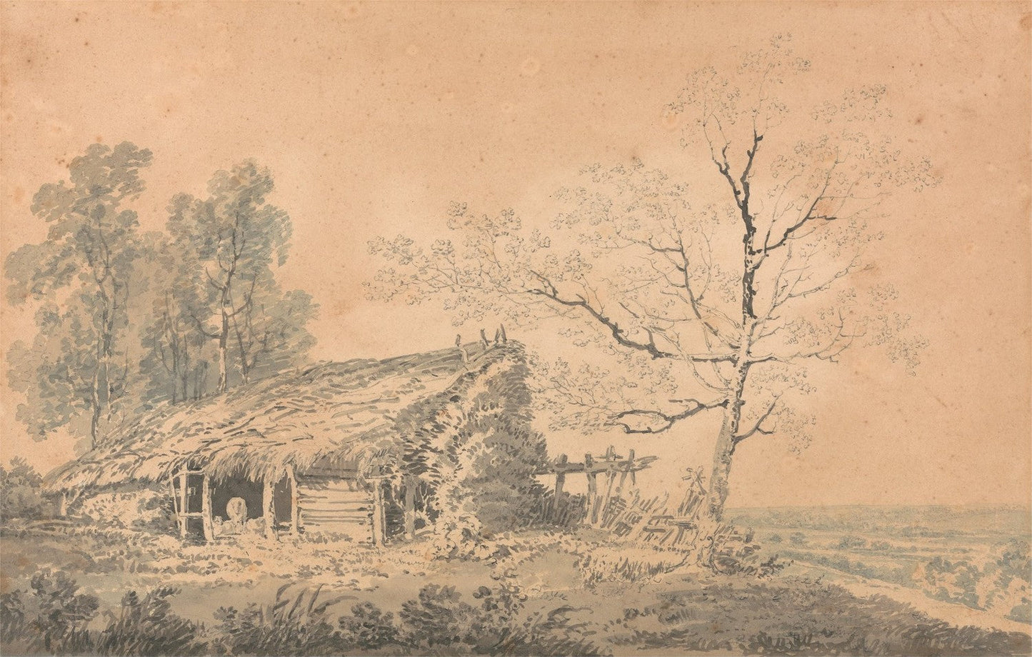 Landscape with Barn by J. M. W. Turner