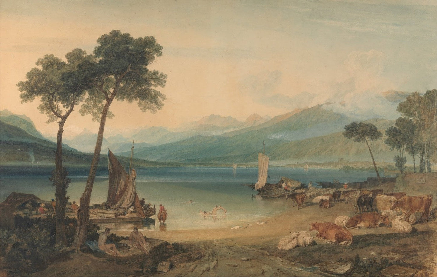 Lake Geneva and Mount Blanc by J. M. W. Turner