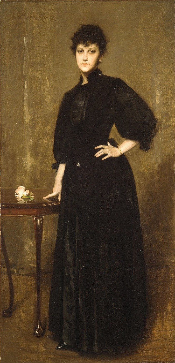 Lady in Black by William Merritt Chase