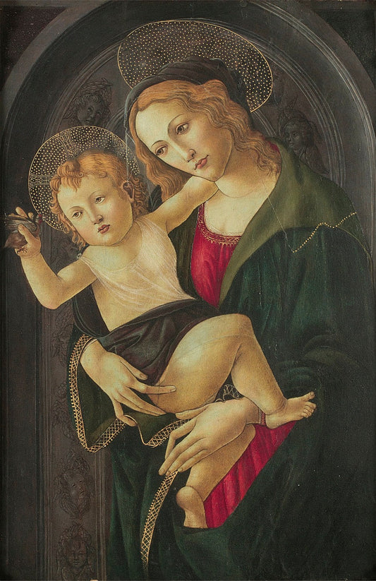 La Virgen y el Niño en un nicho by Sandro Botticelli