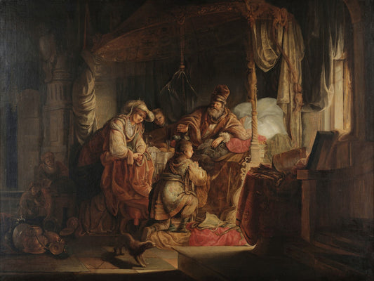 Isaac blesses Jacob by Rembrandt