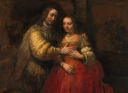 Isaac and Rebecca, known as 'The Jewish Bride' by Rembrandt