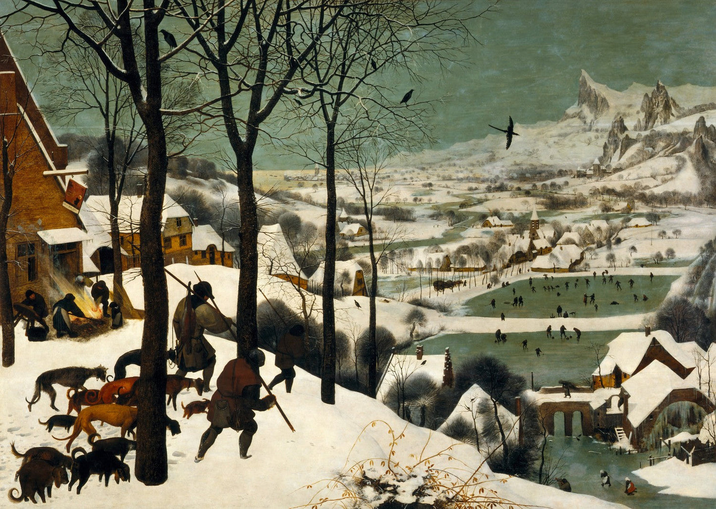 Hunters in the Snow (Winter) by Pieter Bruegel the Elder