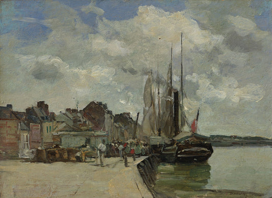 Honfleur: The Port by Eugène Boudin