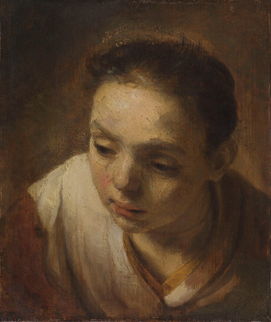 Head of a Girl by Rembrandt