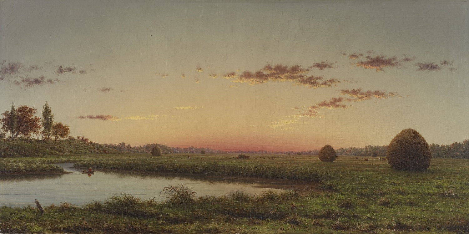 Haystacks on the Newburyport Marshes by Martin Johnson Heade