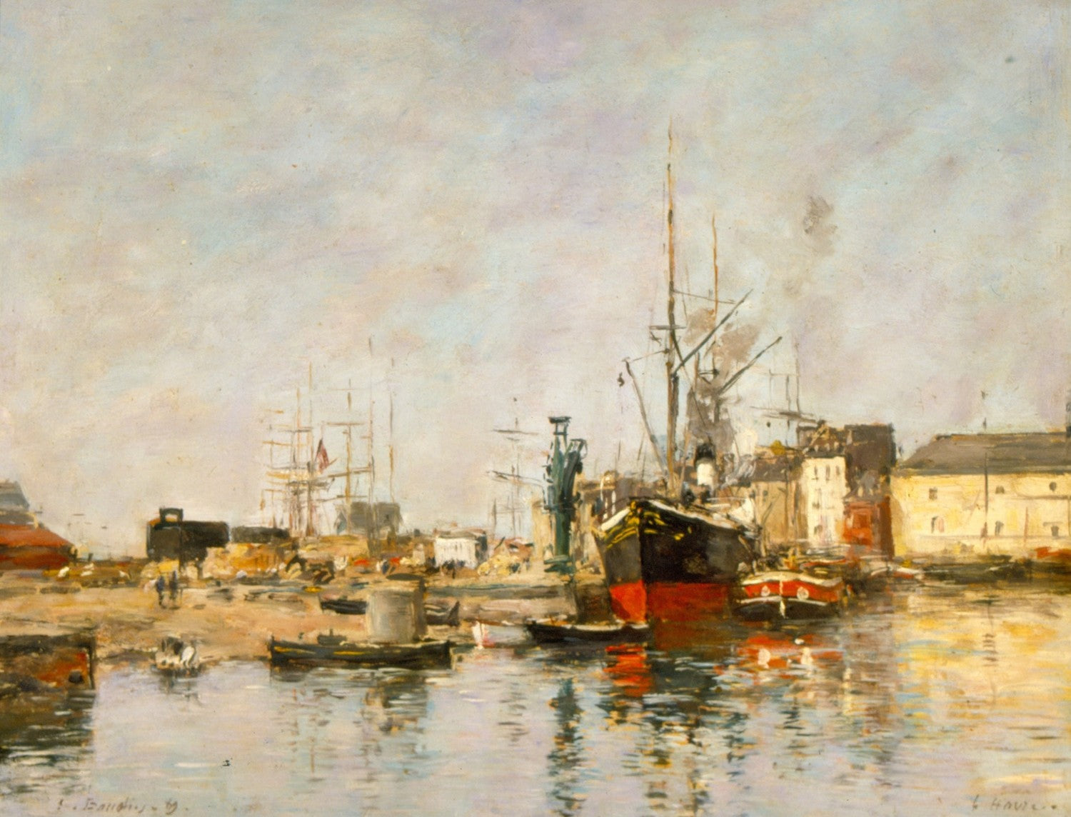 Havre. by Eugène Boudin