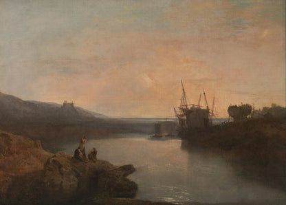 Harlech Castle, from Tygwyn Ferry, Summer's Evening Twilight by J. M. W. Turner