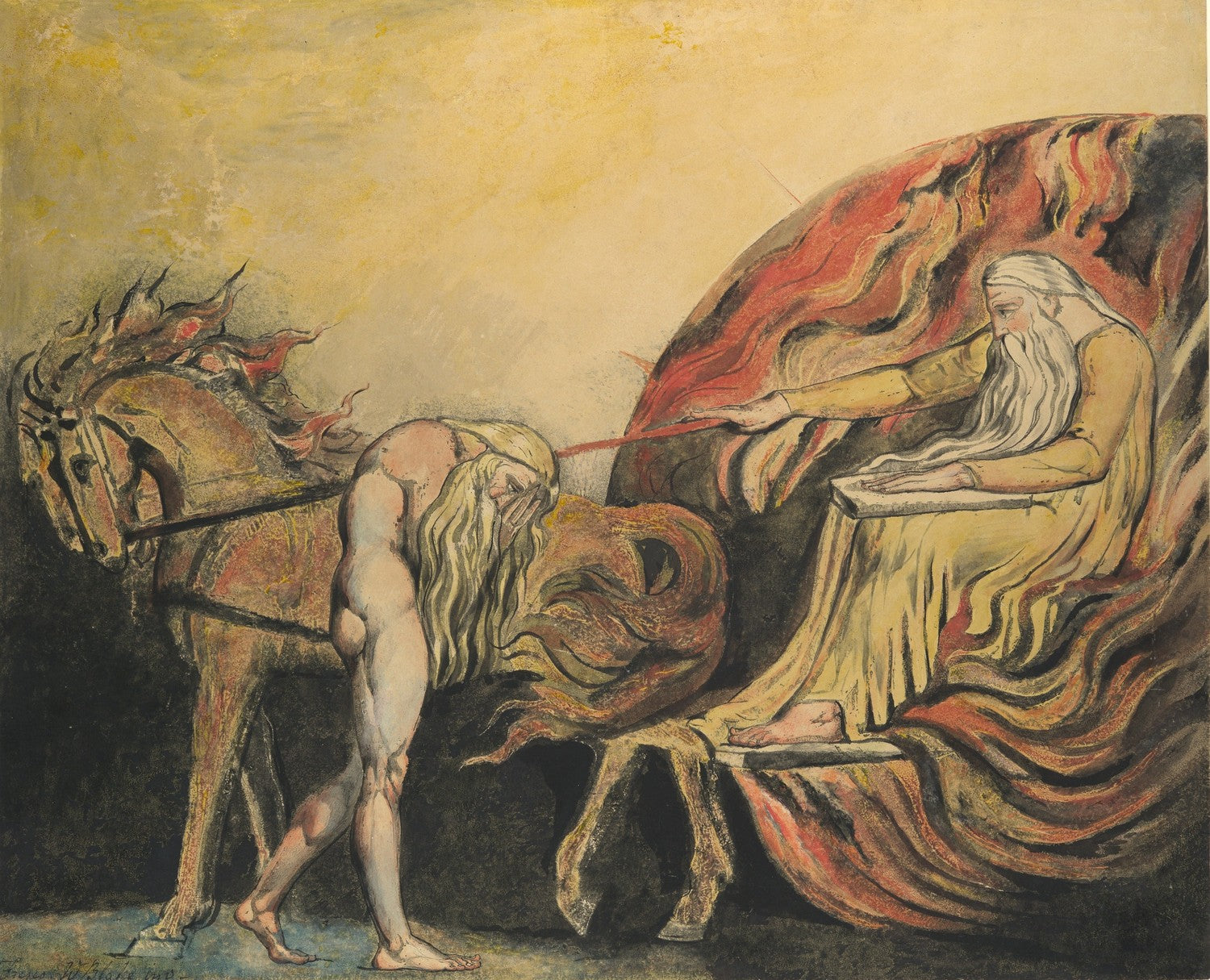 God Judging Adam by William Blake