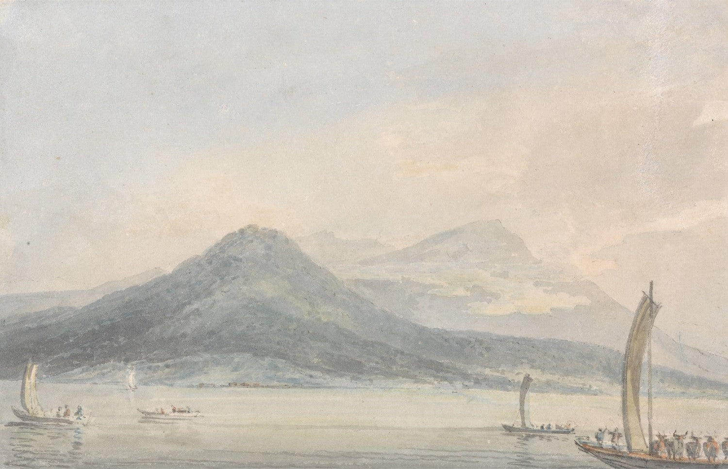 From the Isola Borromena, Lago Maggiore by J. M. W. Turner