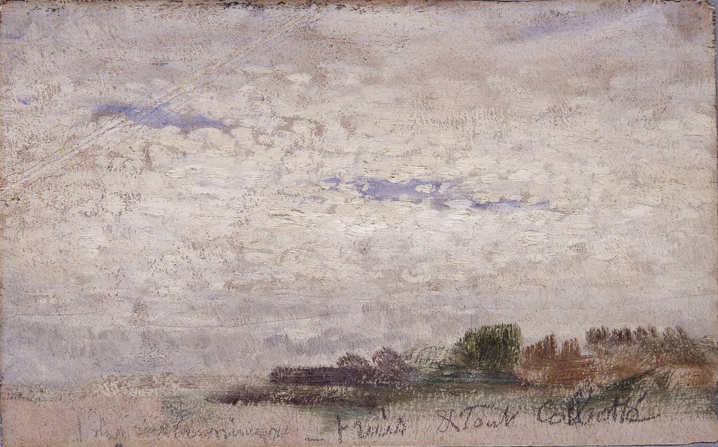 Fresh and Curdled by Eugène Boudin