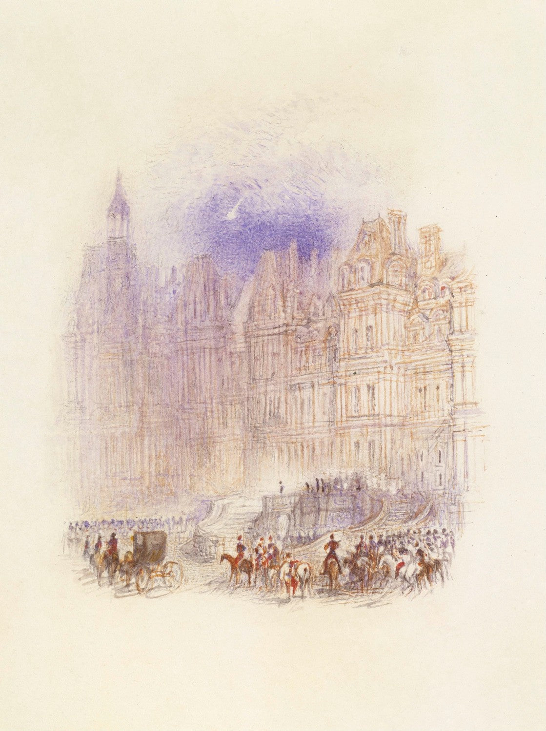 Fontainebleau: The Departure of Napoleon by J. M. W. Turner