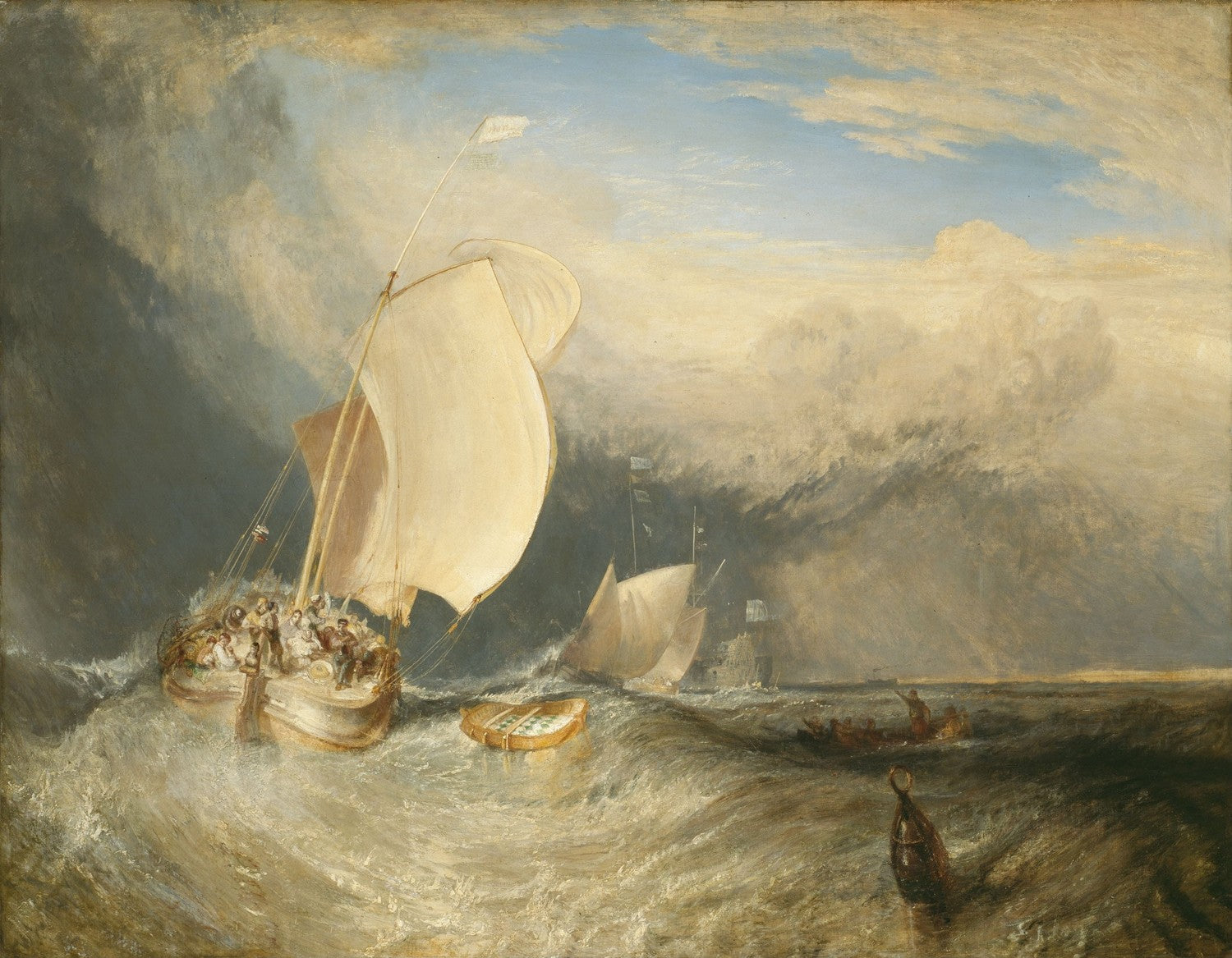 Fishing Boats with Hucksters Bargaining for Fish by J. M. W. Turner