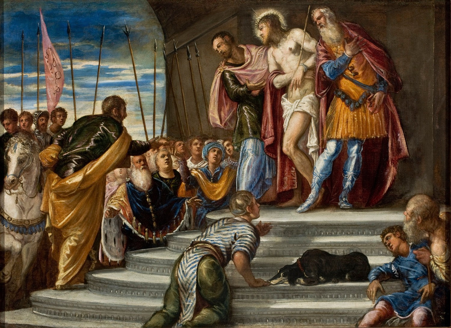 Ecce Homo or Pilate Presents Christ to the Crowd by Tintoretto