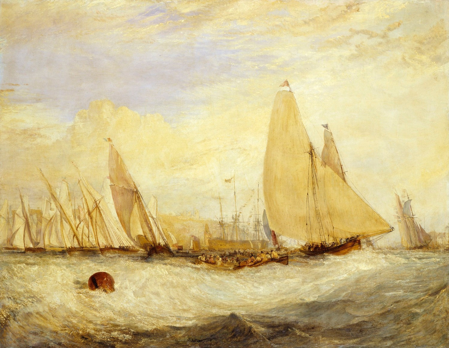 East Cowes Castle, the Seat of J. Nash, Esq., the Regatta Beating to Windward by J. M. W. Turner