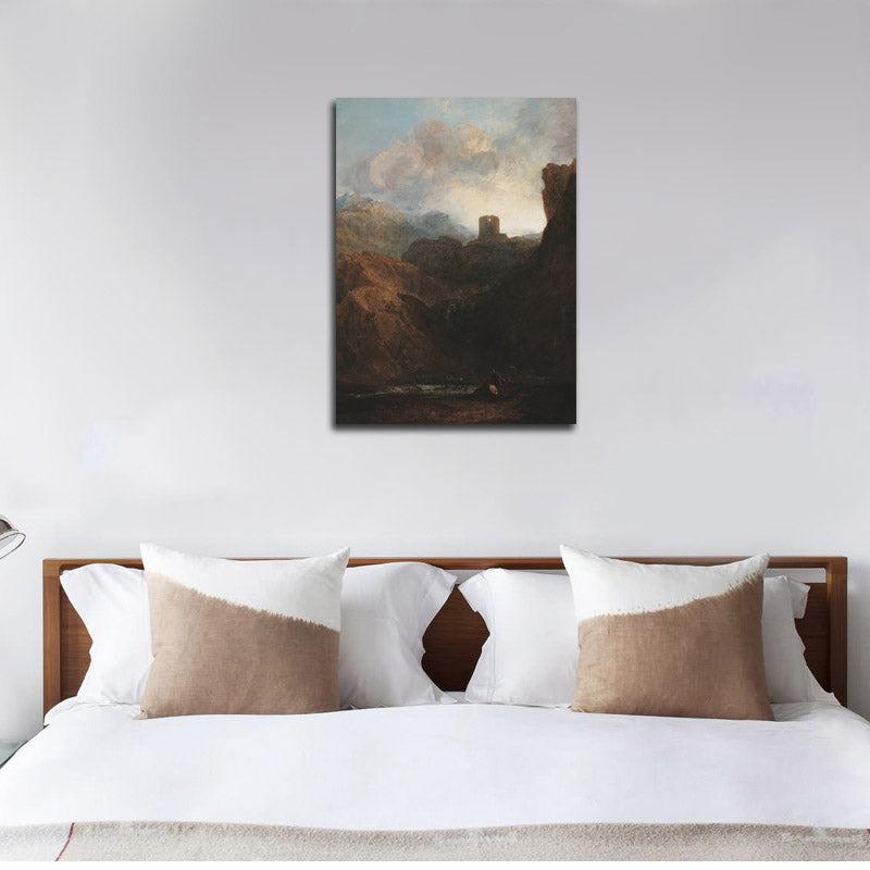 Dolbadern Castle, North Wales - by J. M. W. Turner