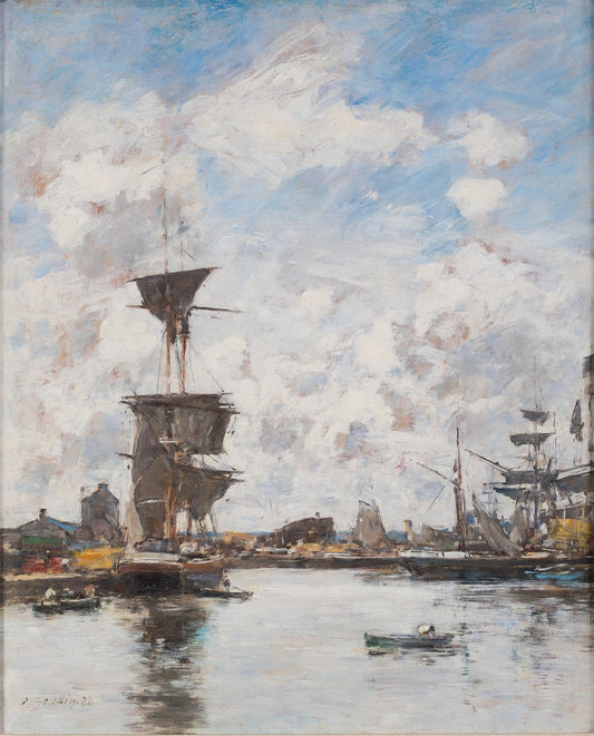 Deauville, the Basin by Eugène Boudin