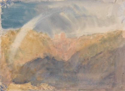 Crichton Castle (Mountainous Landscape with a Rainbow) by J. M. W. Turner