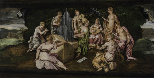 Contest between Muses and Pierides by Tintoretto