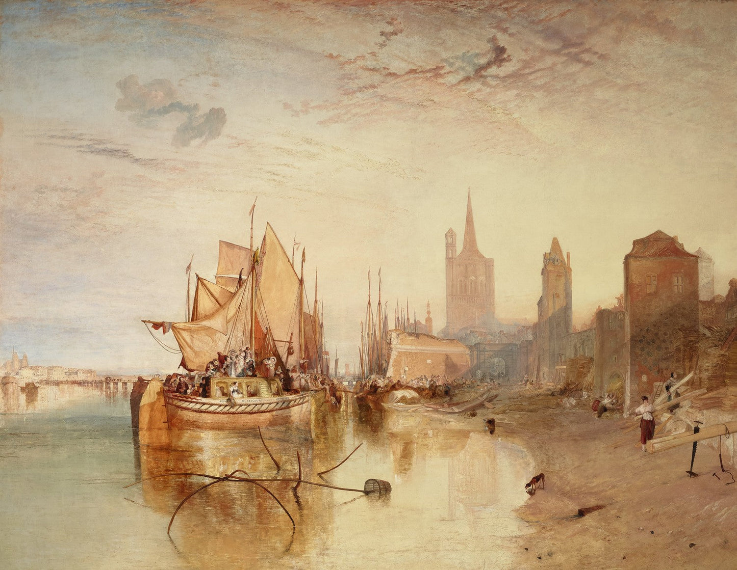 Cologne, the Arrival of a Packet-Boat: Evening by J. M. W. Turner