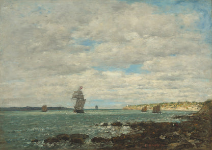 Coast of Brittany by Eugène Boudin