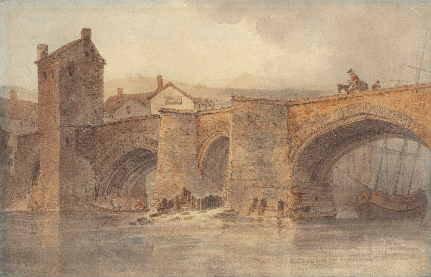 Chester Bridge by J. M. W. Turner