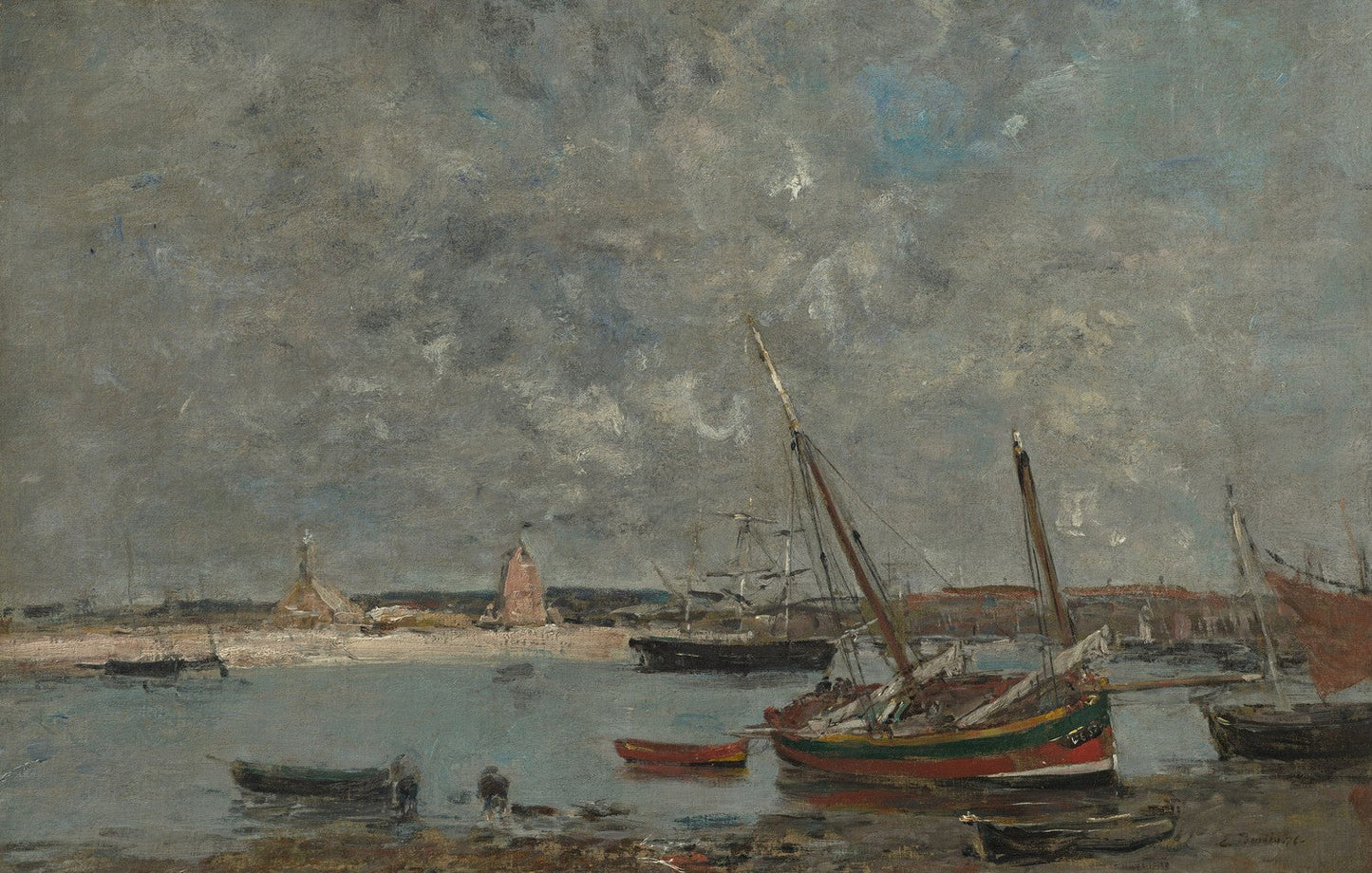 Camaret: The Port by Eugène Boudin