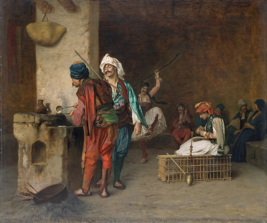 Cafe House, Cairo (Casting Bullets) by Jean-Léon Gérôme