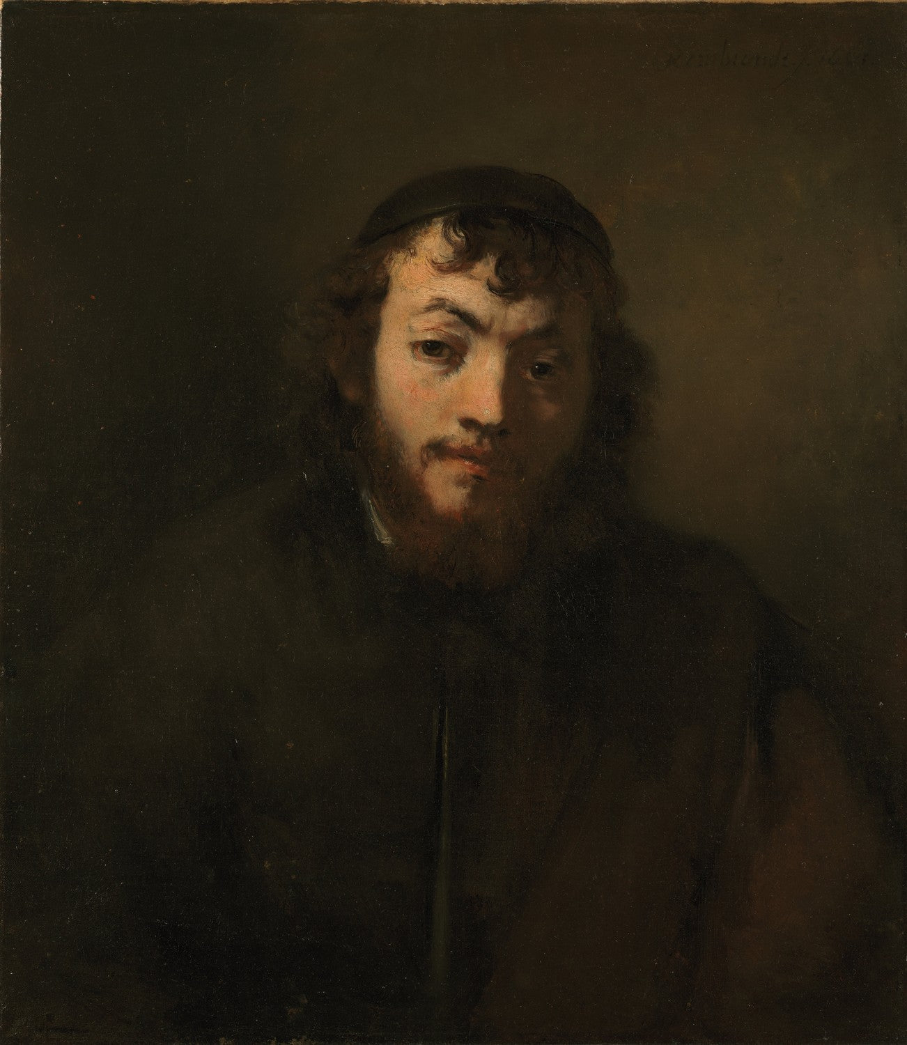 Bust of a Young Jew by Rembrandt