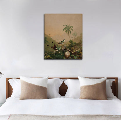 Brazilian Hummingbirds II - by Martin Johnson Heade