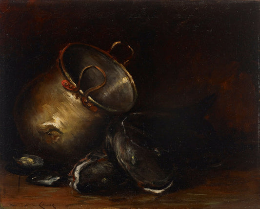 Brass Kettle and Catfish by William Merritt Chase