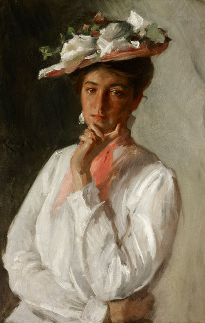 Woman in White by William Merritt Chase