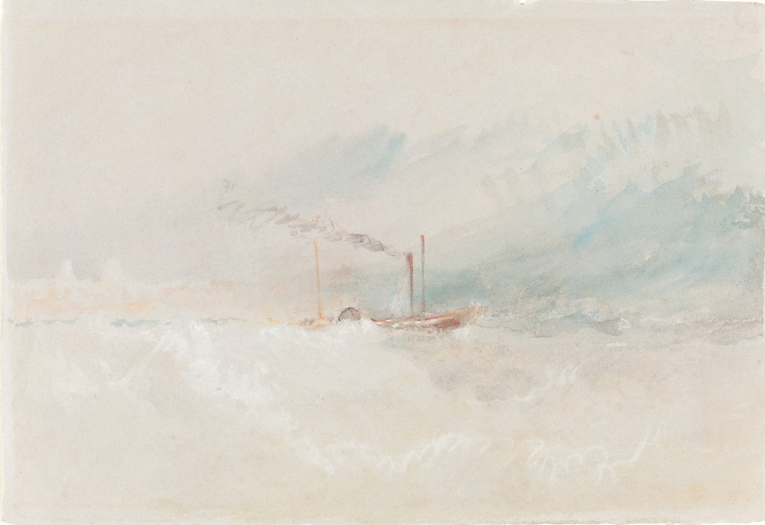 A Packet Boat off Dover by J. M. W. Turner