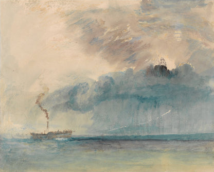 A Paddle-steamer in a Storm by J. M. W. Turner