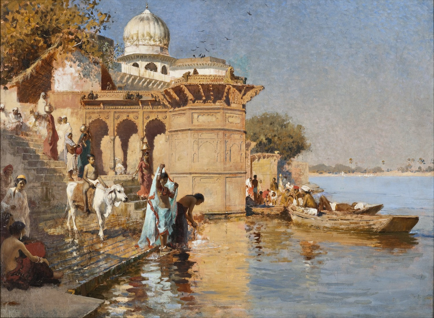 Along the Ghats, Mathura by Edwin Lord Weeks