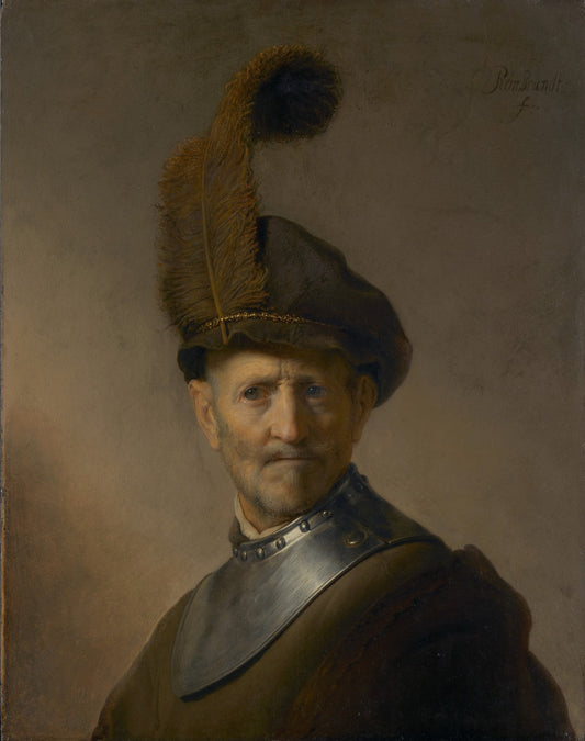 An Old Man in Military Costume by Rembrandt