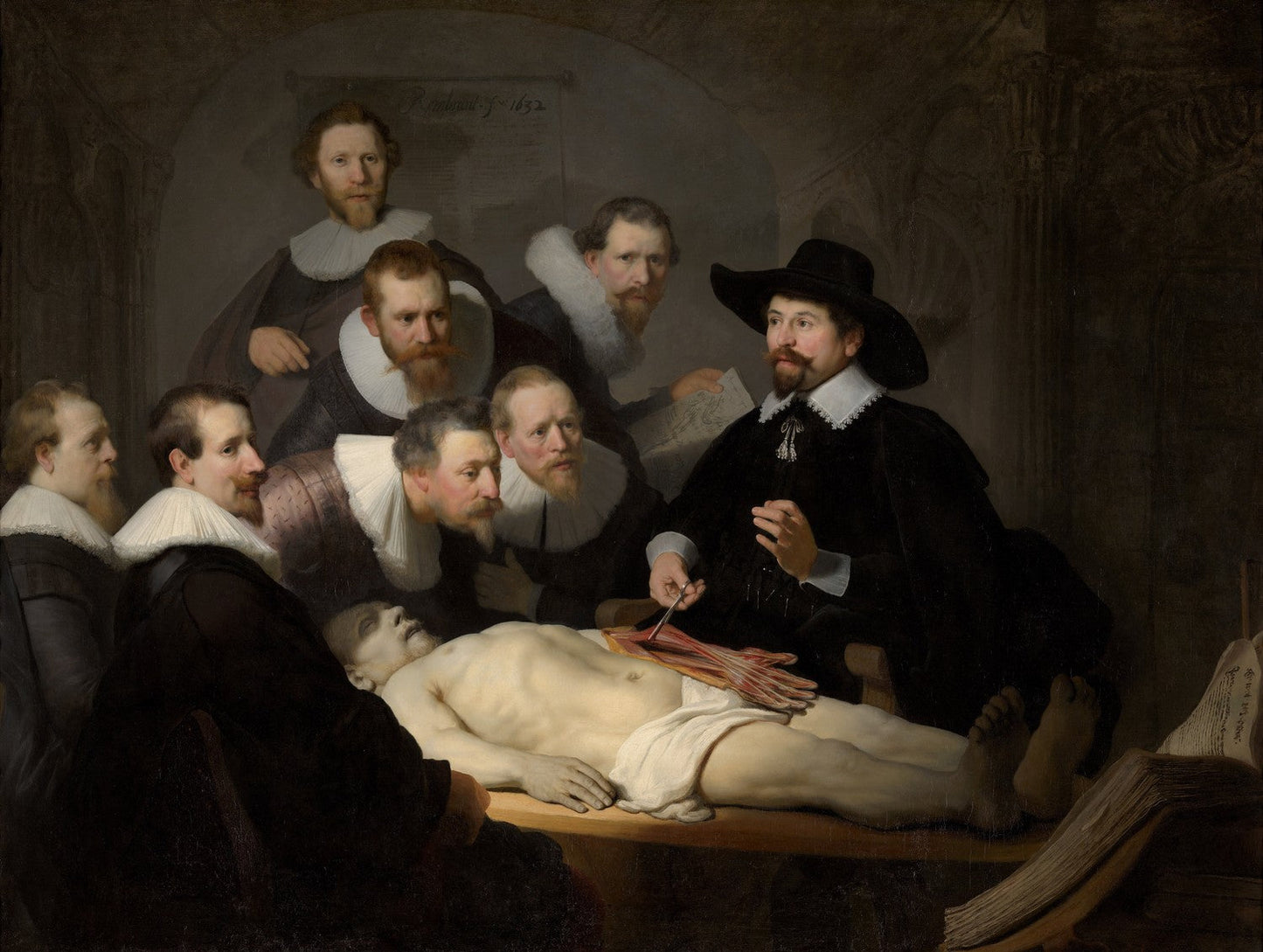 Anatomy lesson by Dr. Nicolaes Tulp by Rembrandt