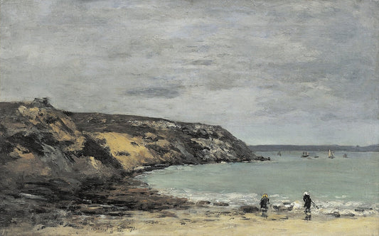 Anchorage ground in Brest by Eugène Boudin