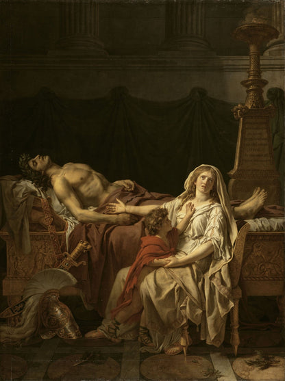 Andromache Mourning Hector by Jacques-Louis David