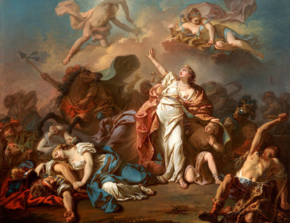 Apollo and Diana Attacking the Children of Niobe by Jacques-Louis David