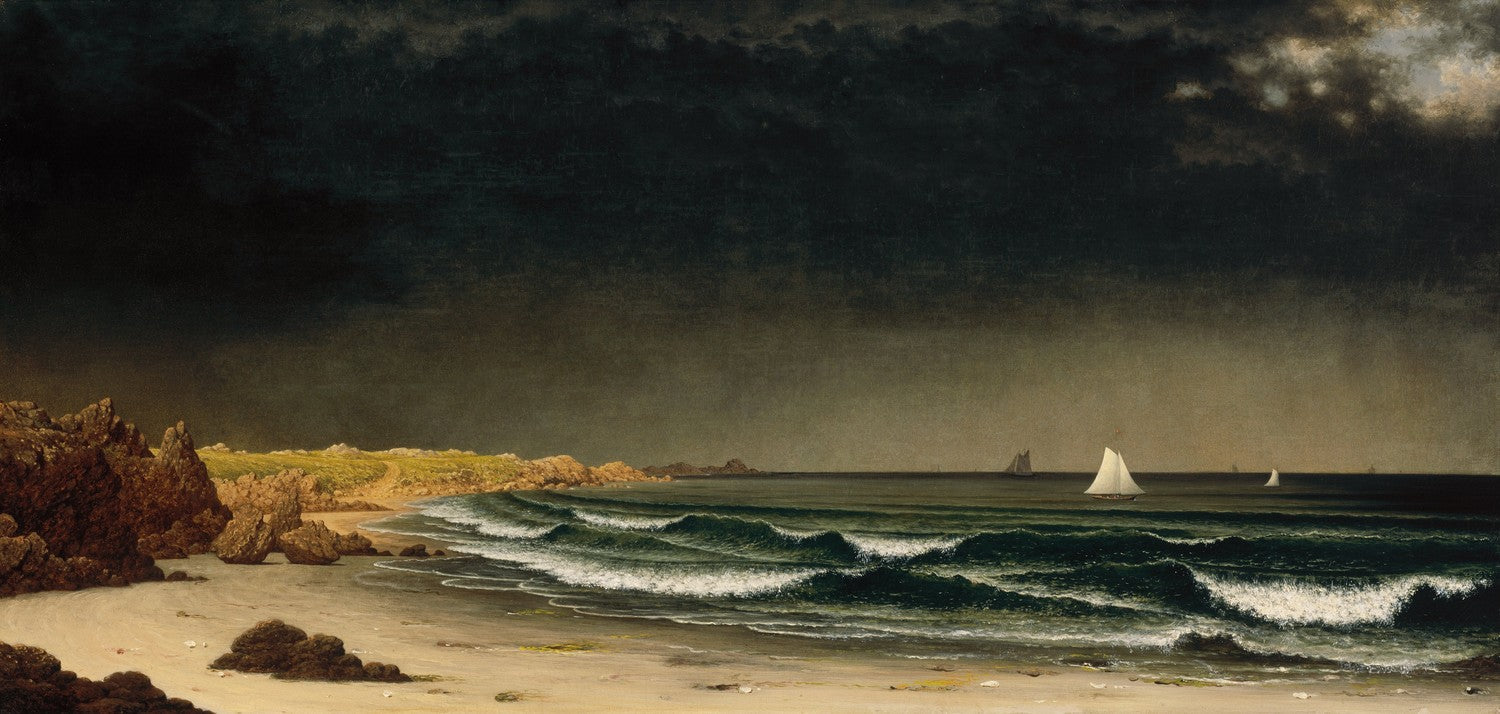 Approaching Storm: Beach near Newport by Martin Johnson Heade