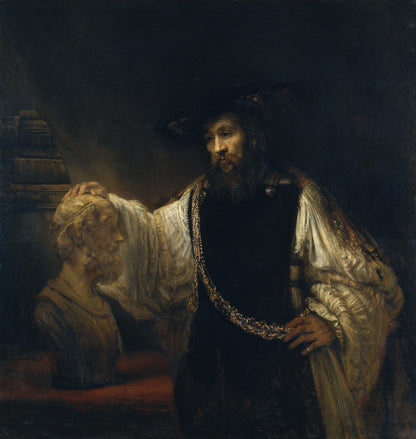 Aristotle with a Bust of Homer by Rembrandt