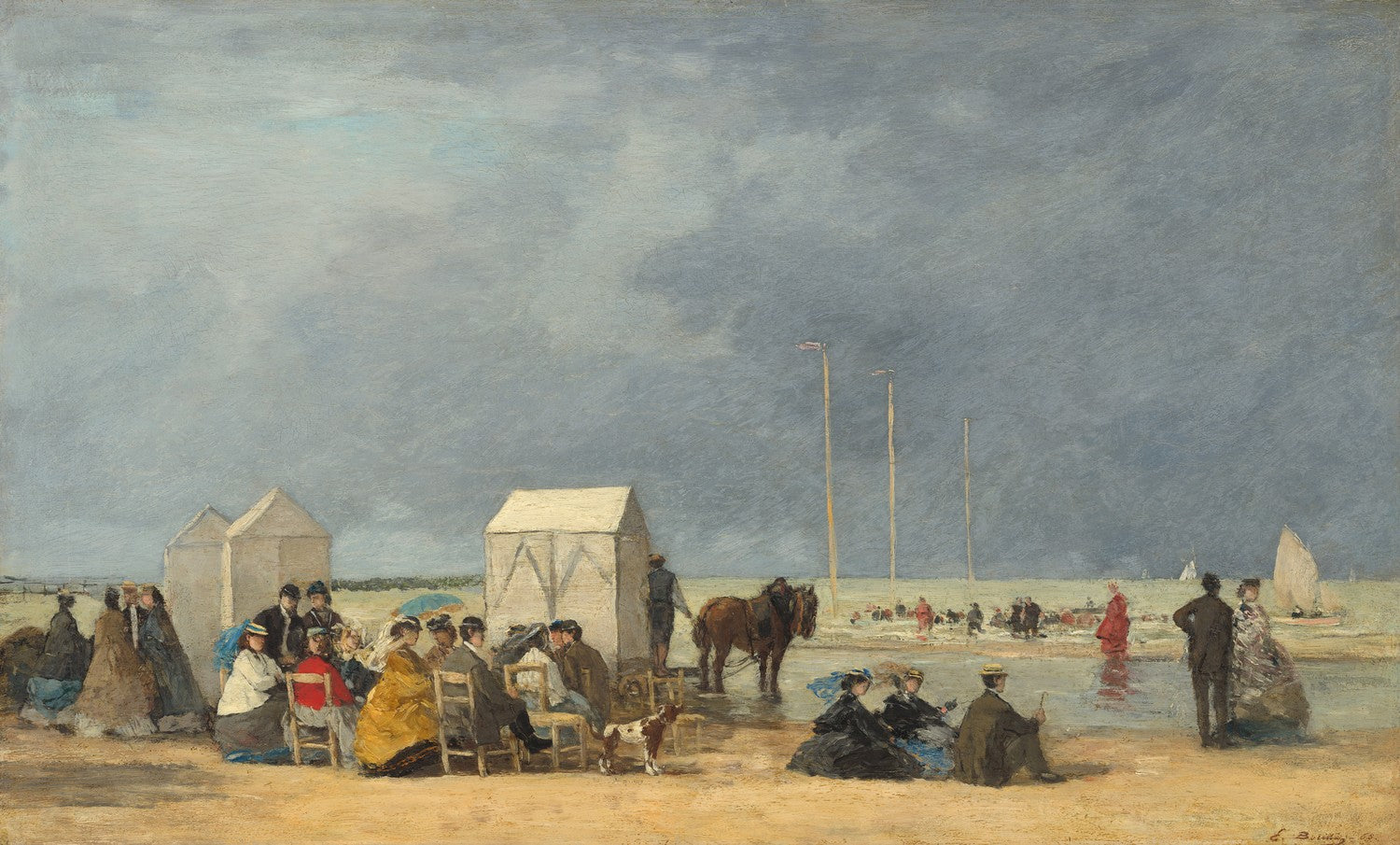 Bathing Time at Deauville by Eugène Boudin